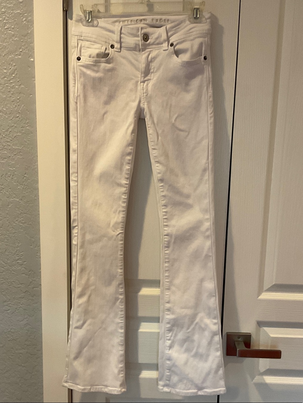 American Eagle Outfitters White Flare Jeans